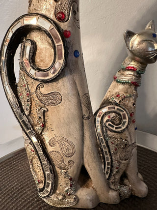 Cats Resin Jeweled Figure MTS|73134