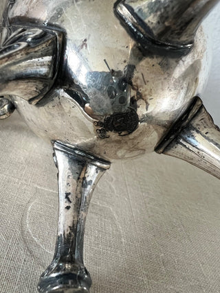 Antique silver ornate teapot RSV