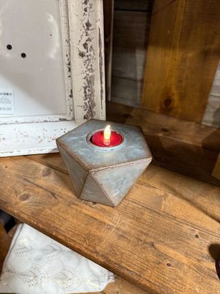 Galvanized Tealight Holder RSV