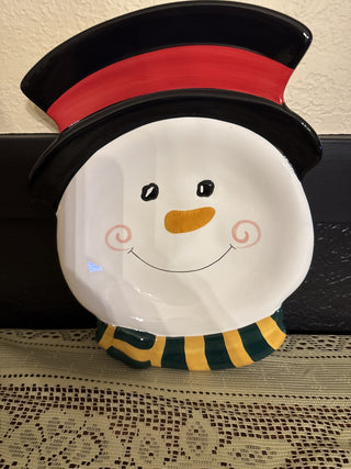 Vintage Home and Garden Frosty Snowman Plate 2005 - RCD|139354