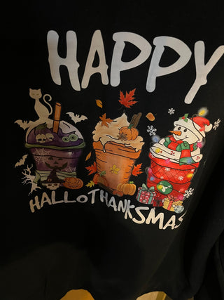 Happy HAllOTHANKSMAS Sweatshirt. XL. RSV|123309