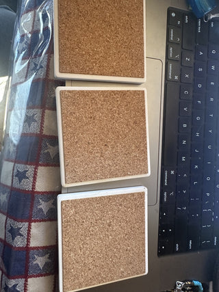 Set ot 3 coasters snowman #62 VV MTS|125536