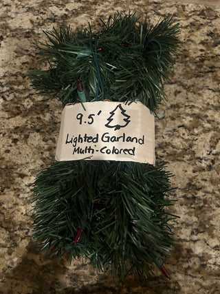 Lighted Christmas Garland, 9.5’   MTS|125098