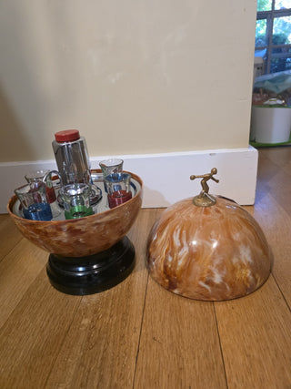MTS Vintage Bakelite Bowling Liquor Decanter|145439