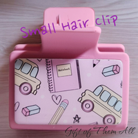 Small Hair Clip: School Days Pink:|63853