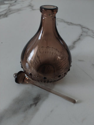 Hand blown glass perfume bottle|65787