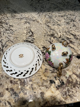 Vintage Royal Sealy Japan Iridescent Lustreware Tea Cup & Saucer RCD