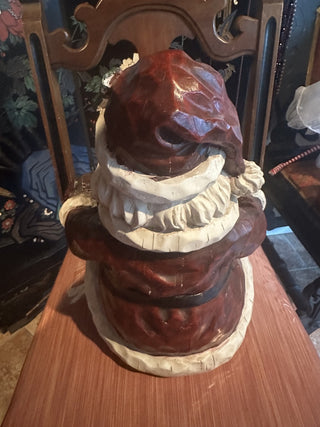 16" Red and Brown Sitting Santa Holding Welcome Sign Christmas Decor #62 VV MTS|95367