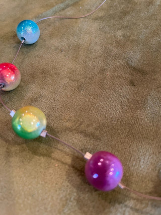Multi Colored Glowing Beaded Necklace/Choker|49885