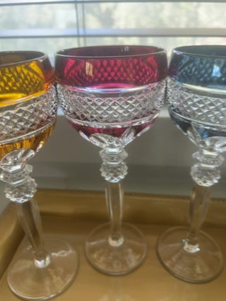 vintage Riekes-Crisa Williamsburg set of 4 wine glasse