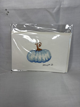 Original Pumpkin Watercolor Card 4x6 RSV