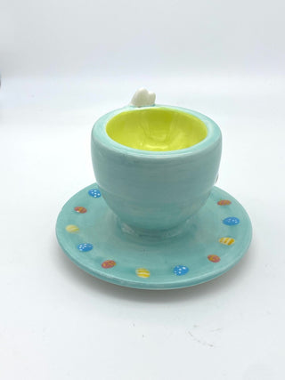 Ceramic Egg Cup with Bunny RSV|59537