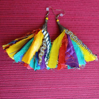 Sari Silk Earrings 3