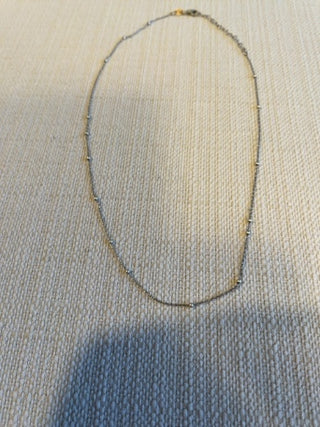 Vintage sterling silver 925 chain with silver beads