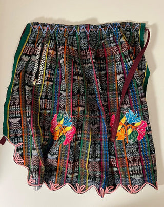 Vintage Guatemalan embroidered bird apron RSV