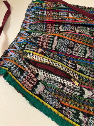 Vintage Guatemalan embroidered bird apron RSV