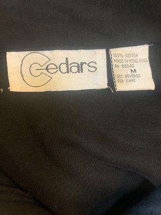 Cedars black beaded southwestern jacket sz m MTS