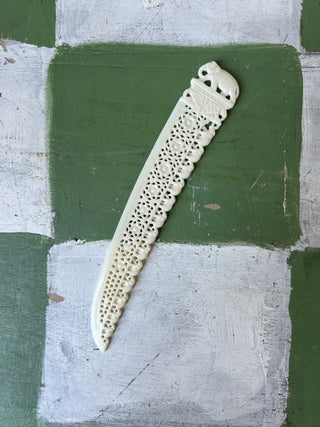 Antique Bakelite Carved Letter opener F&M|91782