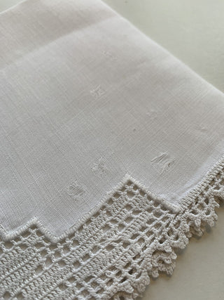 Linen & crochet napkin - AS IS|51982