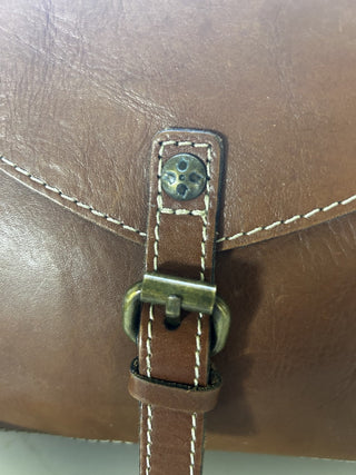 RARE Patricia Nash Avellino Brown Crossbody  Leather Handbag