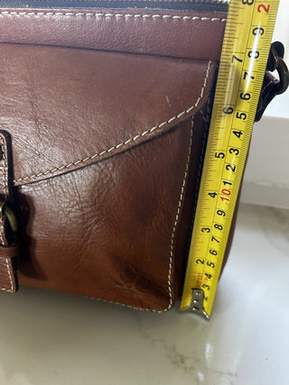 RARE Patricia Nash Avellino Brown Crossbody  Leather Handbag