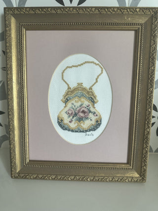 Framed Cross Stitch - hand crafted  MTS