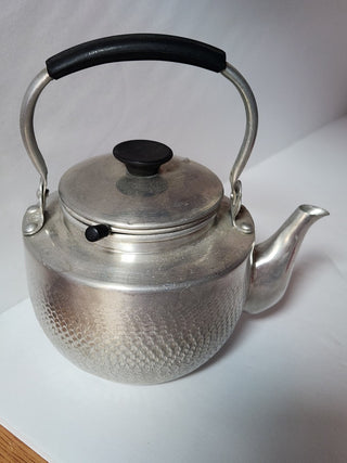 Vtg Aluminum Teapot w/Brew Basket   MTS|67181