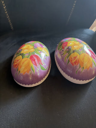 Nestler Cardboard Easter Egg Victorian Reproduction Paper Mache #62 VV MTS