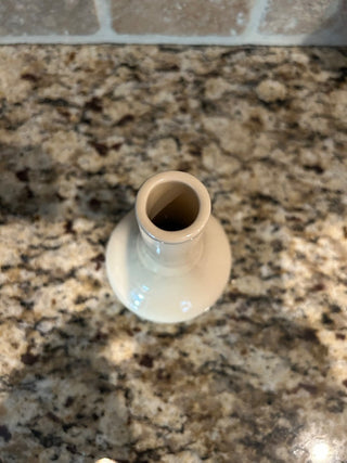 MCM Small Cream Bud Vase    MTS