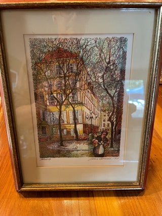 VNTG John Speirs Lithograph "Paris" Signed~MTS|114583