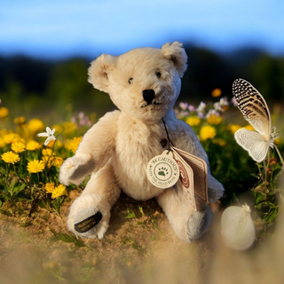 Vintage, Boyds Bears, Teddy B Bear, Plush, Jointed White, Mohair Bear Collection RCD