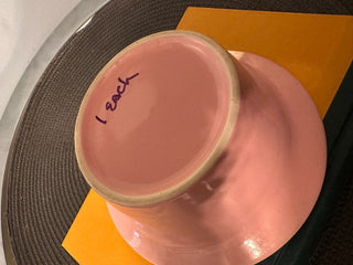 Bowl-A Pink Earthenware 6.5 inch MTS