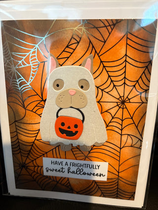 Halloween Card - "Have no a frightfully sweet halloween" GF273 RCD|115348