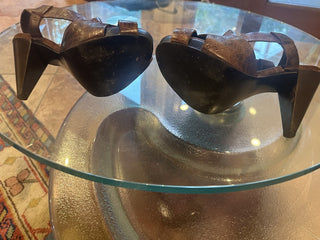 Carlos Santana Strappy Brown  size 8.0 Heels #62 VV MTS|84127