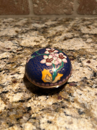 Blue Floral Trinket Box     MTS|134844