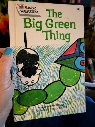 Vintage Wonder Books Easy Reader The Big Green Thing By Miriam Schlein 1963