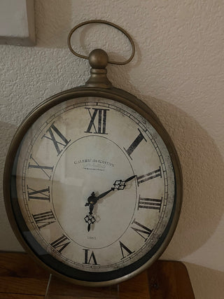 Oval Metal Clock