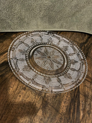 Vintage Federal Glass Co. Heritage Pattern 11 1/2" Platter. RSV