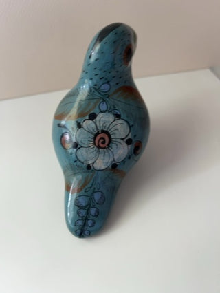 Hand Painted Tonala Mexico Style Parrot