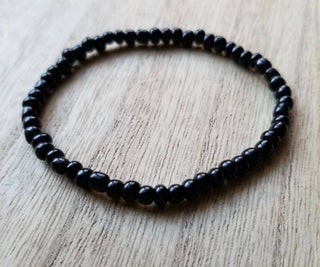 bri.craftique - Black Seed Bead Bracelet (BRI) - MTS|133852
