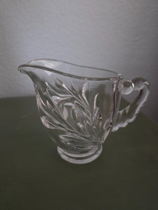 Indiana Clear Glass "Willow Leaf" Creamer, RCD|110089