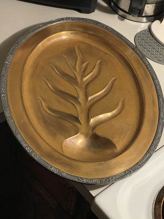 18"x13" Copper Tree of Life Meat Tray--SP MTS