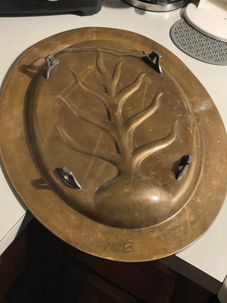 18"x13" Copper Tree of Life Meat Tray--SP MTS