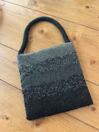 Black/grey beaded evening bag MTS|99248