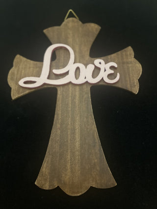 Wood love cross
