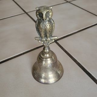 Vintage Brass Owl Bell Riffraff Works RSV|115965
