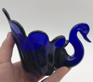 Vintage Cobalt Blue Glass  candy dish #62 VV MTS|111712