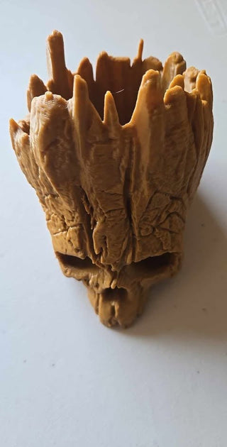 Petrified Skull Planter