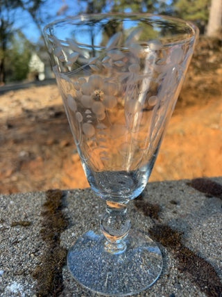 BB ONE Vintage Crystal Water Goblet 6 3/8”