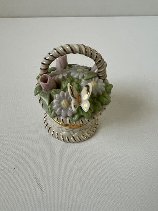 Lennox basket of blossoms trinket box RSV